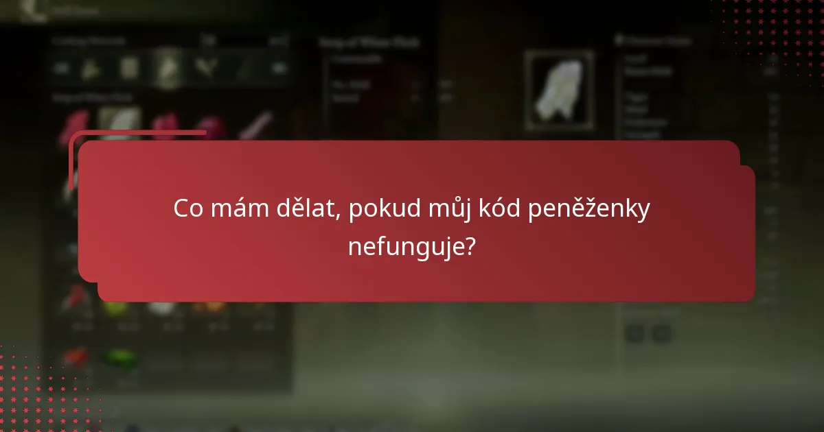 Jaké jsou aktivační detaily pro obsah spojený s kódem peněženky?
