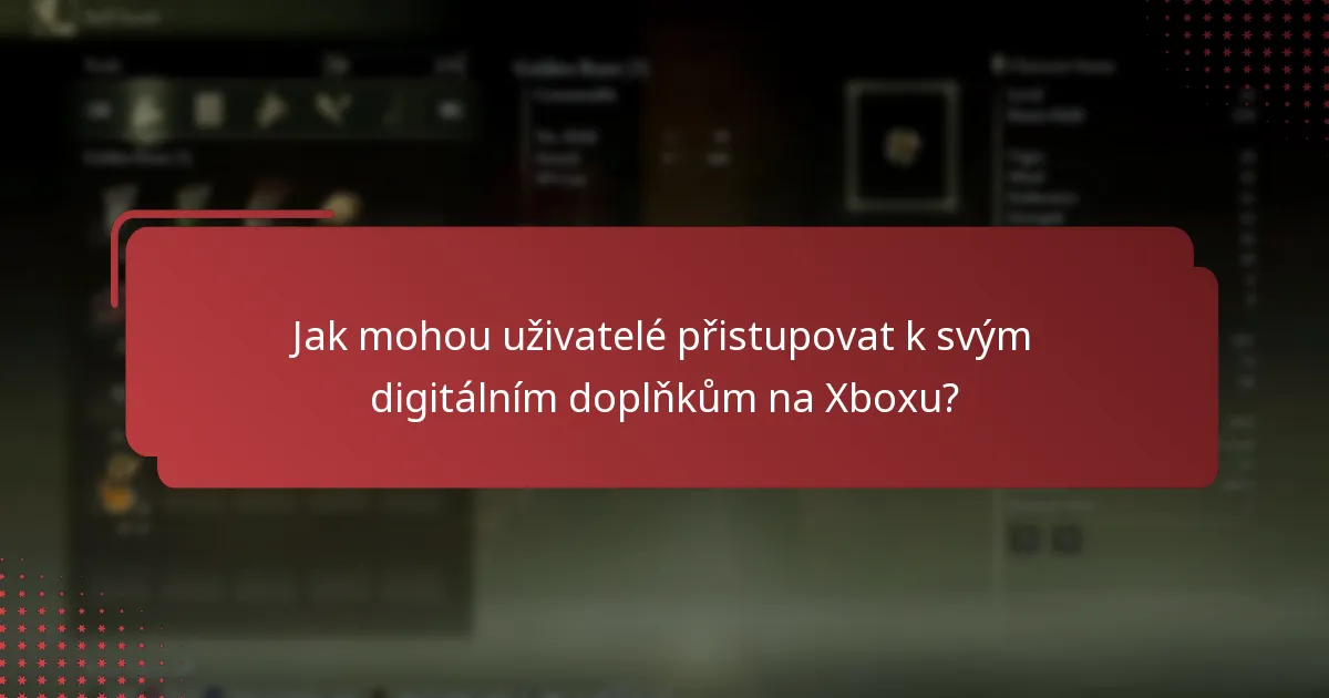 Jaké digitální doplňky jsou k dispozici pro Elden Ring na Xboxu?