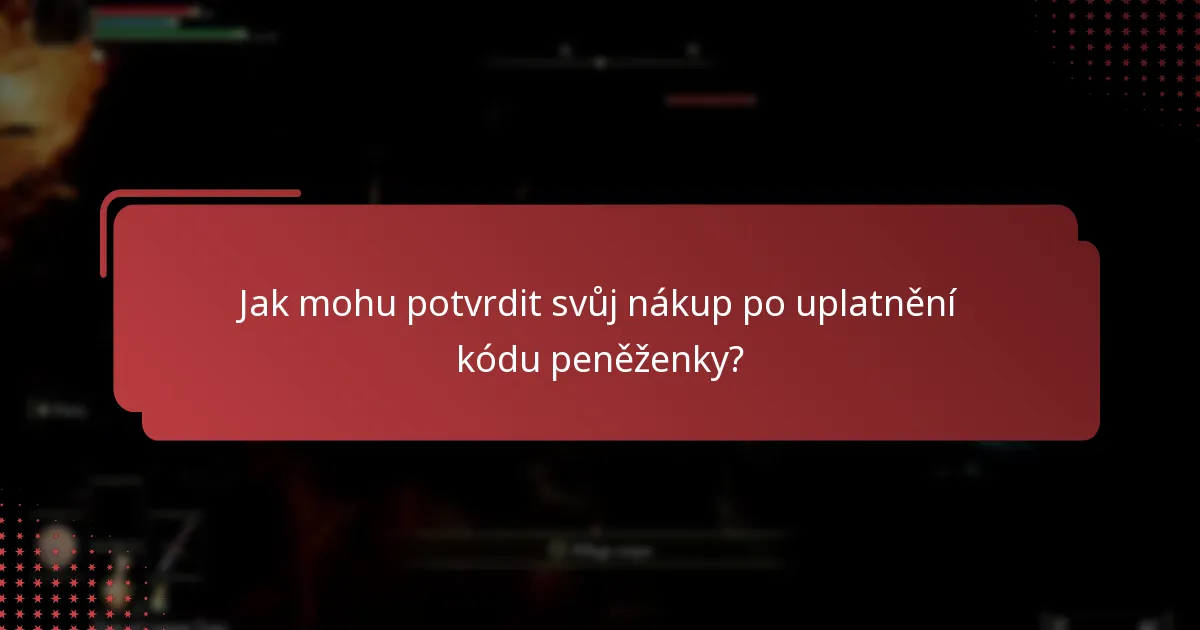 Co mám dělat, pokud můj kód peněženky nefunguje?